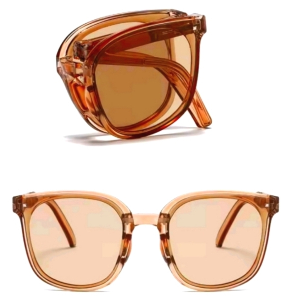 Stylish Brown Foldable Unisex Sunglasses
